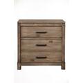 Alpine Furniture Sydney Nightstand, Weathered Grey 1700-02